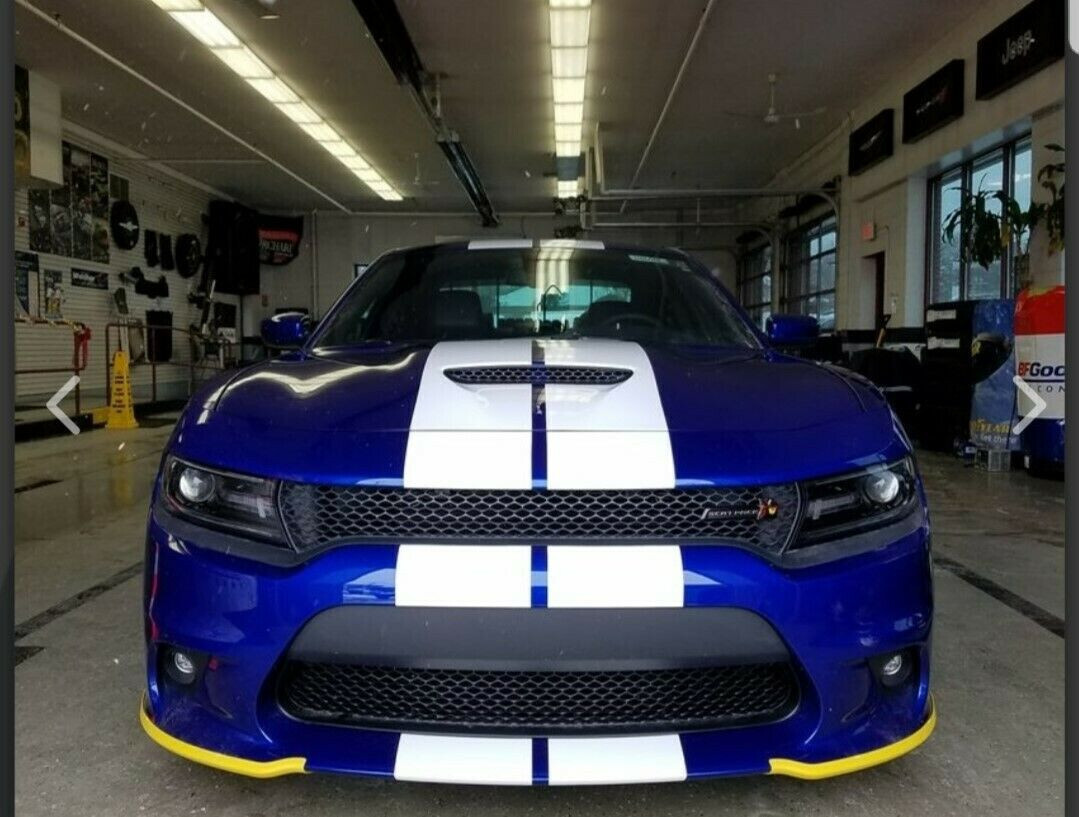 10″ PLAIN Rally Racing Stripe Graphics Stripes Set FIT 2005 – 2023 Charger