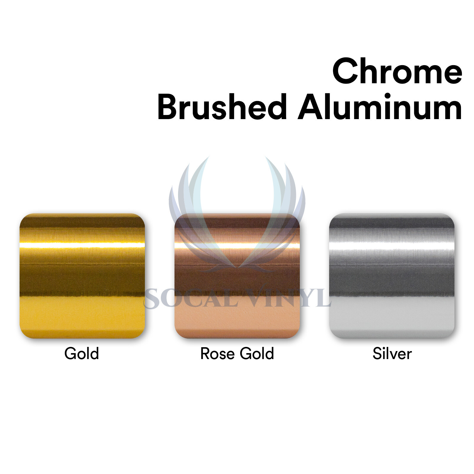 Chrome Aluminum Rose Gold Copper Vinyl Wrap Sticker Decal Sheet Film Air Release