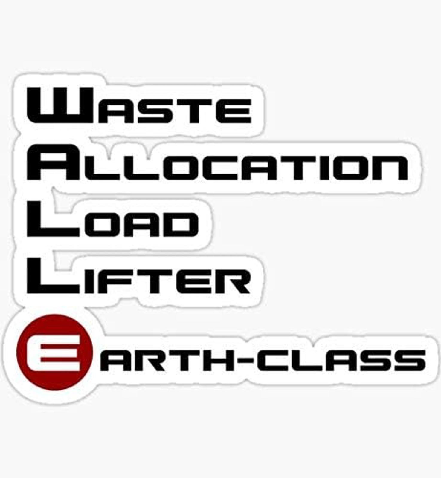 5″ Waste Allocation Load Lifter – Wall E Inspired Vinyl Bumper Sticker