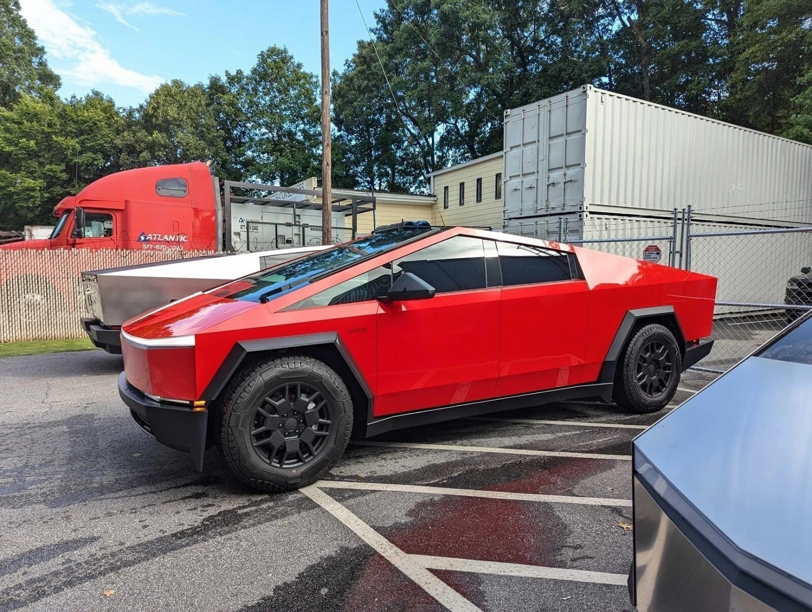Cybertruck DIY PPF Paint Protection Film Wrap Color Change Gloss Ferrari Red