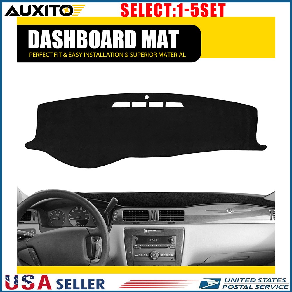 Dashboard Pad Cover Mat Fit 2006-2013 Chevrolet Impala Sun Protection Black 1-5X