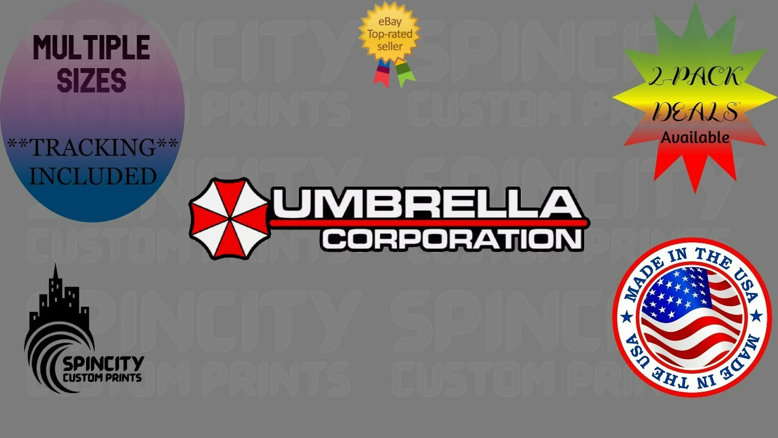UMBRELLA CORPORATION Resident Evil Vinyl Decal Large Sticker Multiple Sizes