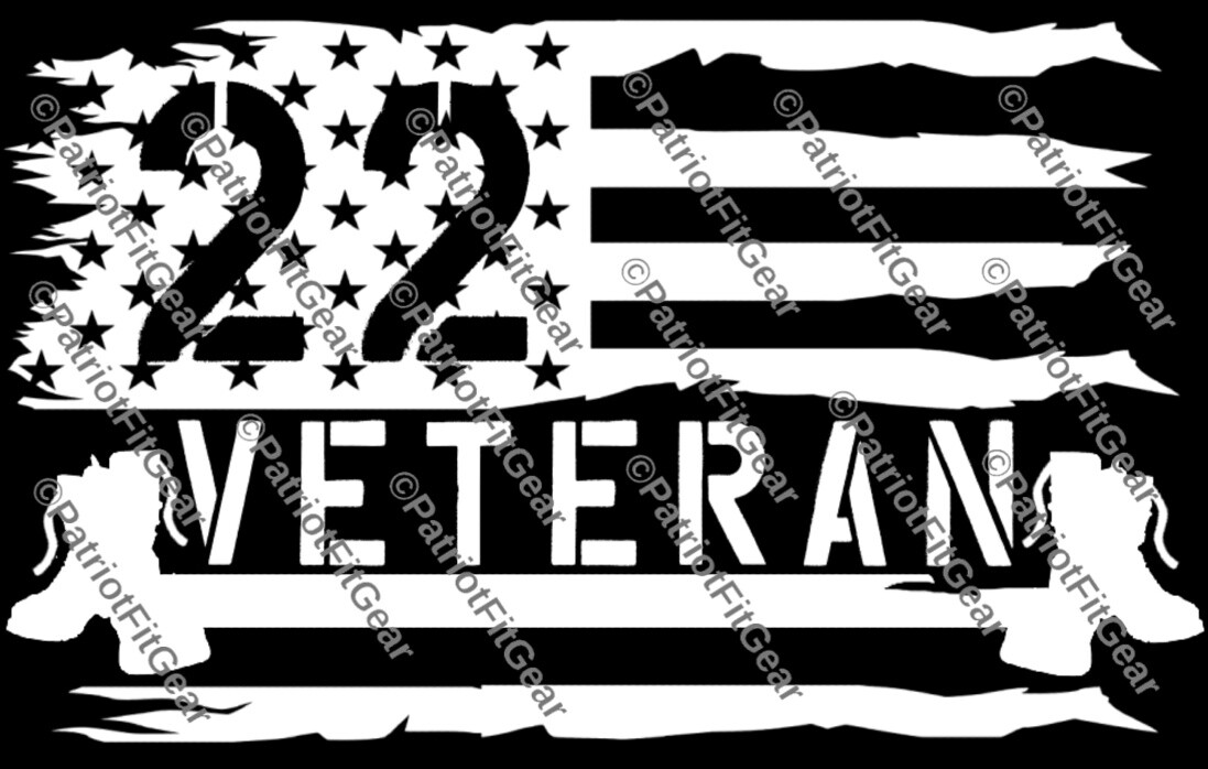 Veteran 22,PTSD The War Within,Support Our Troops,Military,Custom Vinyl Decal