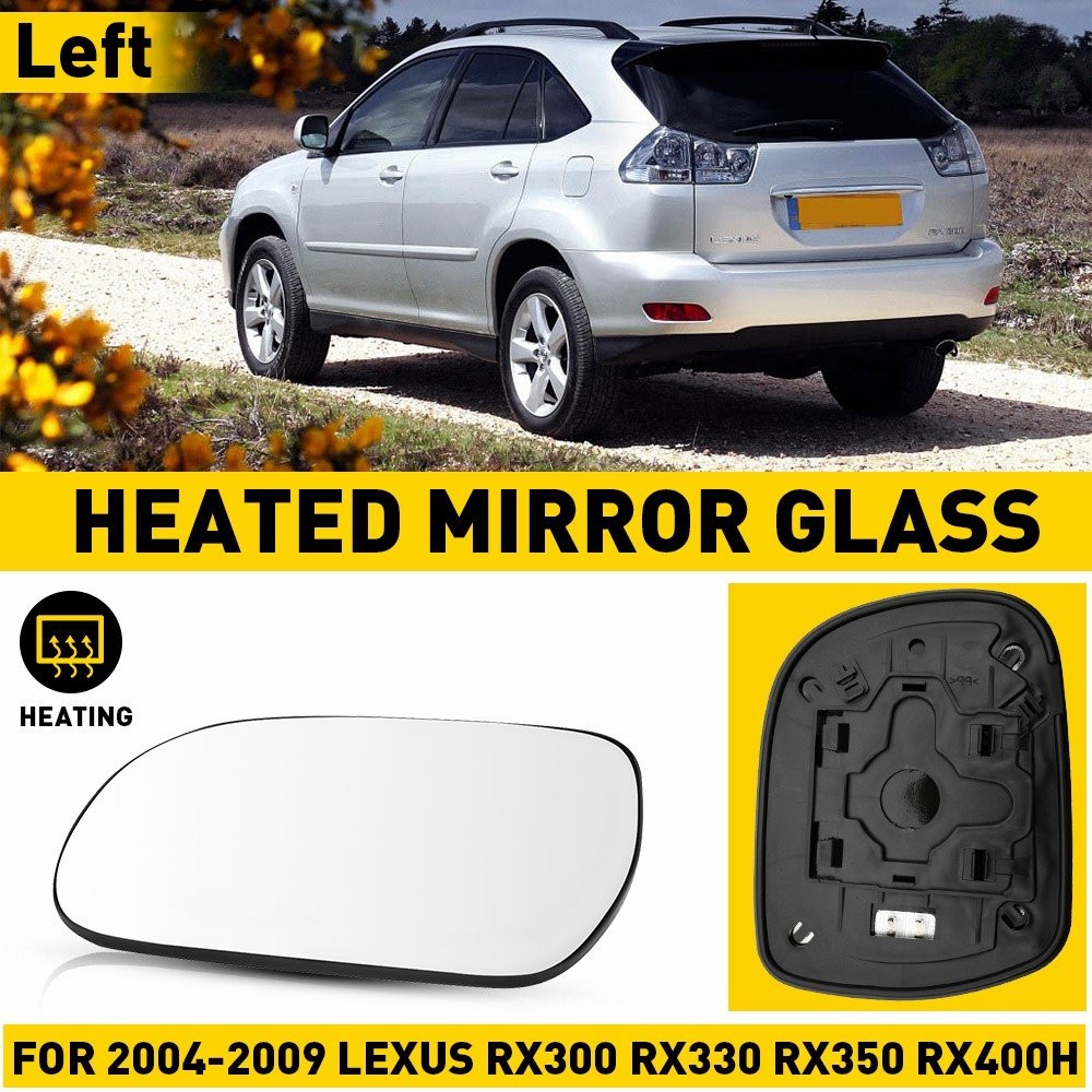 1/2Set Driver Left Mirror Power Side Glass Fits Lexus 2004-09 RX300 RX330 RX350