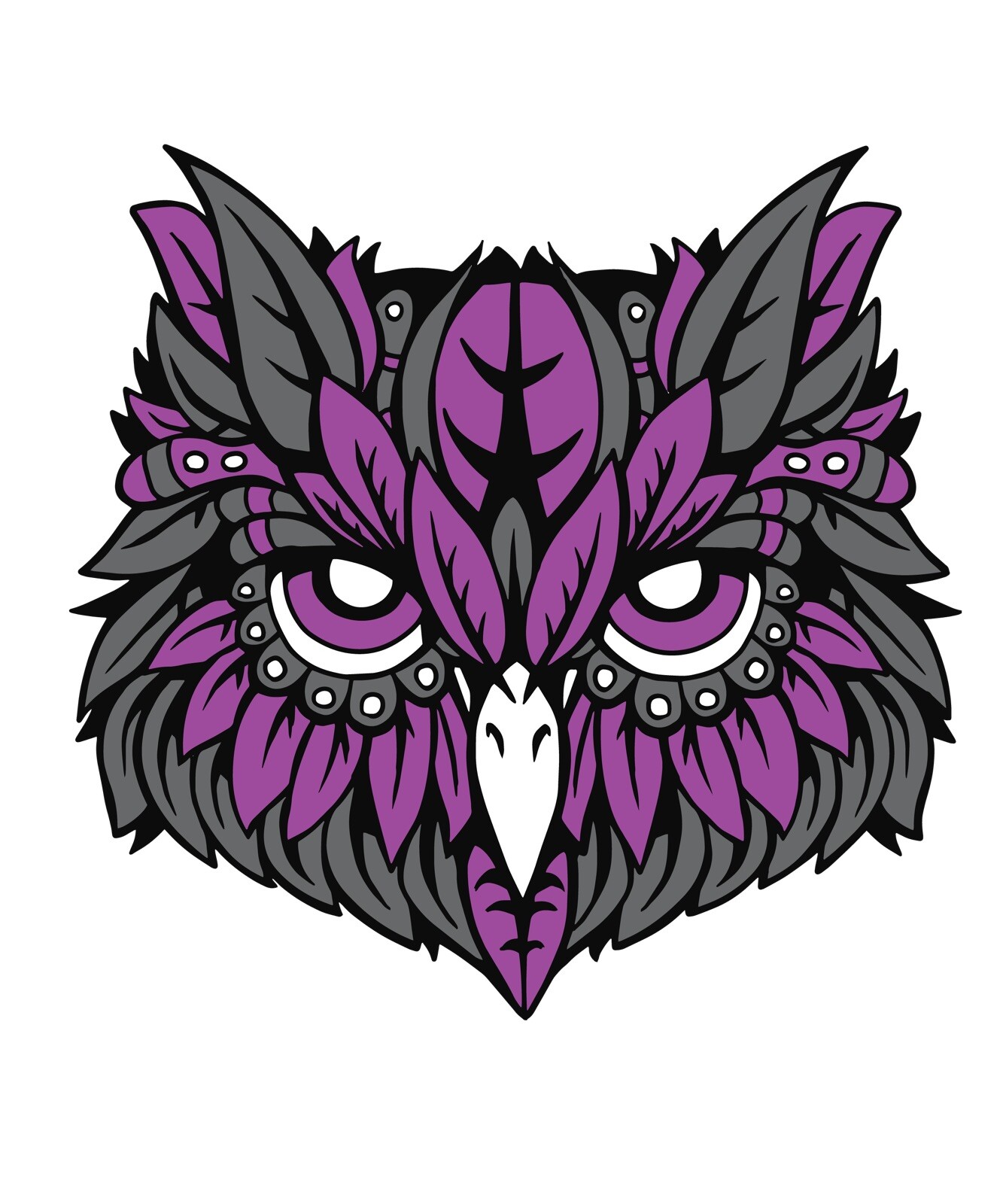 Owl Sticker Beautiful Wise Eyes Night Predator Beautiful Hoot (4 Inches)