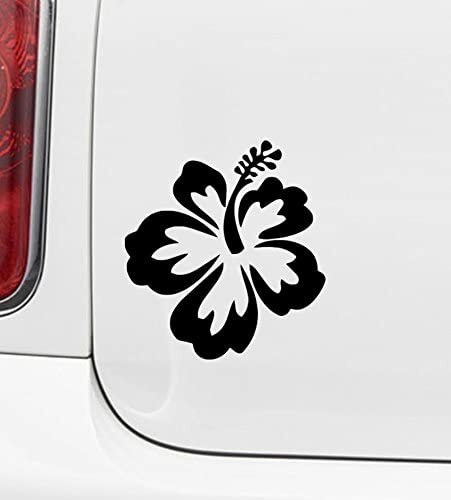 Hibiscus Tropical Flower Car Window Vinyl Decal Graphic Bumper Sticker NEW