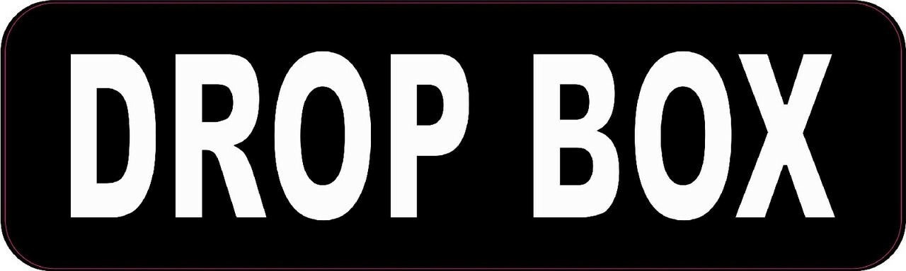 10in x 3in Drop Box Magnet Car Truck Vehicle Magnetic Business School Door Sign