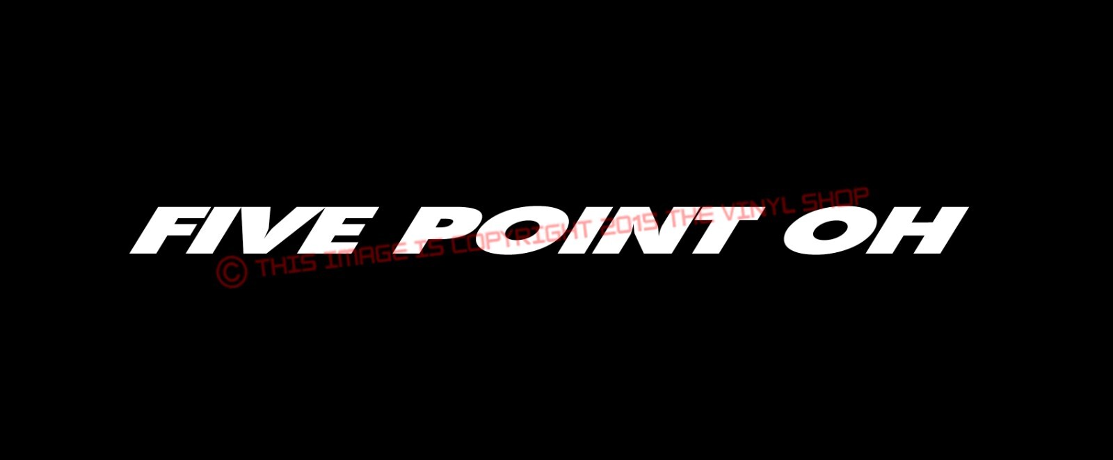 Five Point Oh Coyote 5.0 Mustang Hot Rod, Race, NHRA, Rat Rod decal sticker