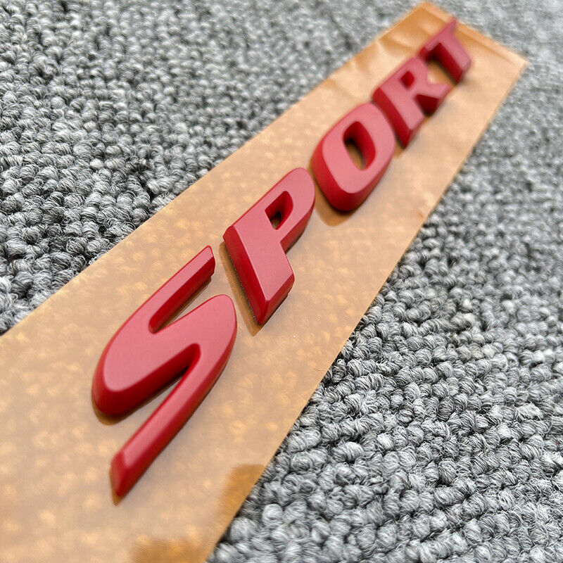 1pcs For Honda Civic Red Sport Rear Trunk Lid Letter Badge Emblem Nameplate