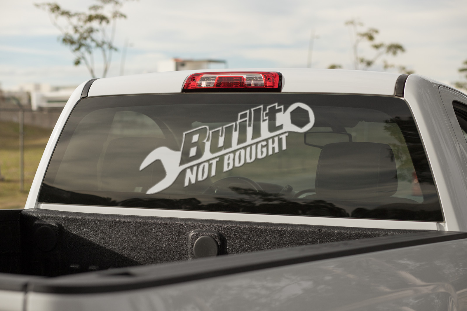 Built Not Bought Car Window Vinyl Decal Toolbox Graphic Laptop Bumper Sticker