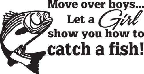 FISH 2/294 DECAL VINYL GRAPHIC POLE BAIT CAR TRUCK SUV AUTO TRAILER SEMI VEHICLE
