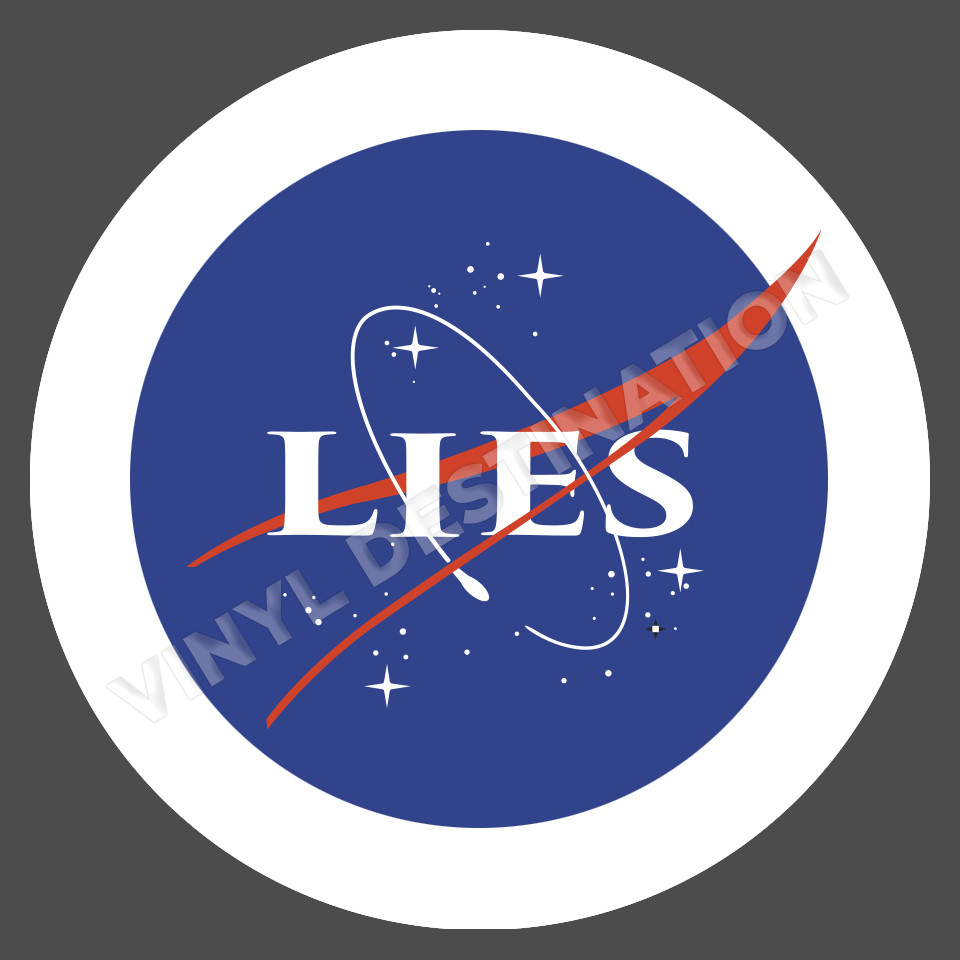 3″ Decal Sticker / “Lies” Conspiracy Flat Earth