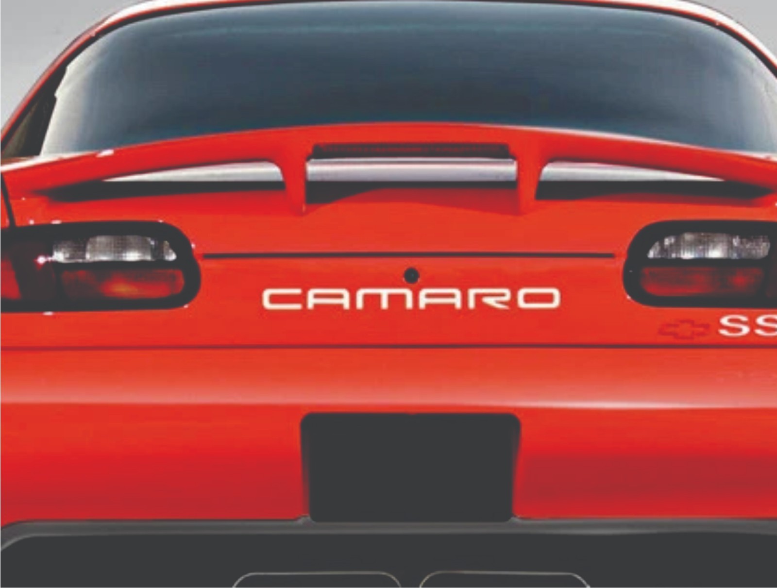 REAR BUMPER INSERTS INLAY DECALS FITS: CHEVY CAMARO 93-02