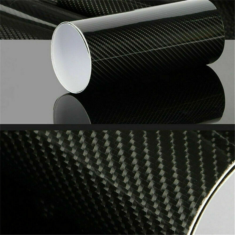 5D Waterproof Carbon Fiber Vinyl Car Wrap Sheet Roll Film Sticker Decal Paper US