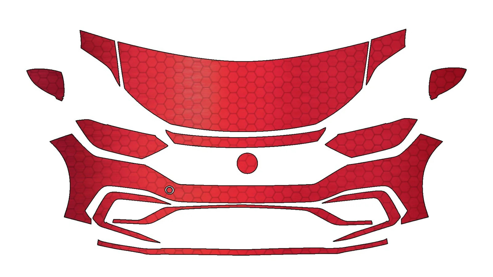 Compatible With Volkswagen Jetta GLI (2019–2021) Front Paint Protection Film Kit