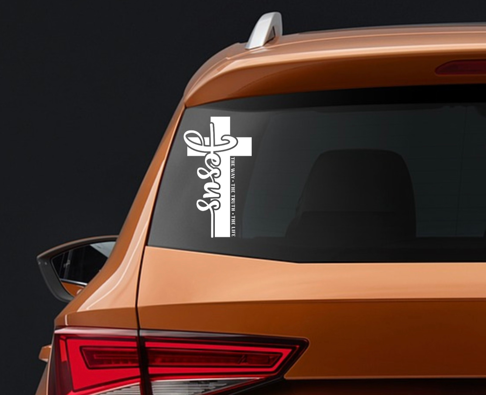 Vinyl Decal Car Truck Sticker Christian Quotes Jesus The Way The Truth The Life
