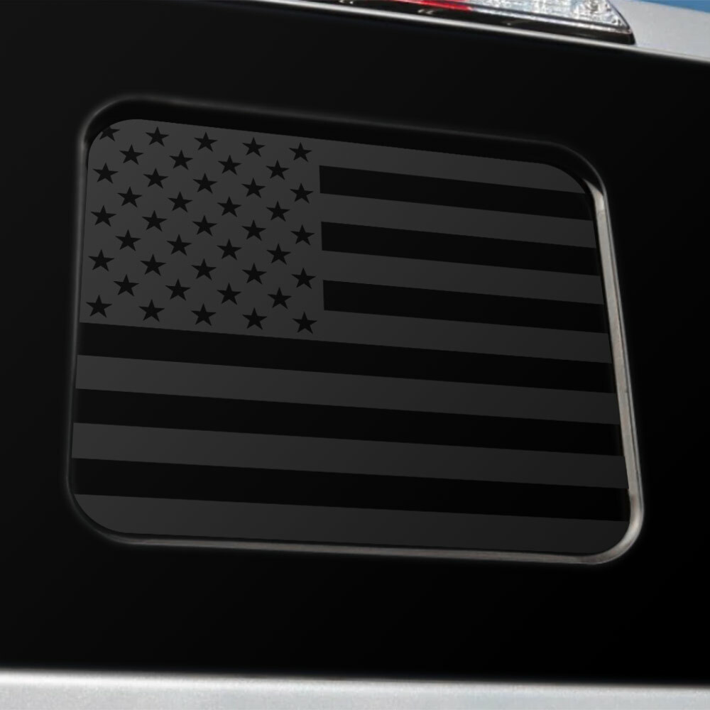 BocaDecals 2015-2023 Ford F150 F250 F350 Rear Middle Window American Flag Decal
