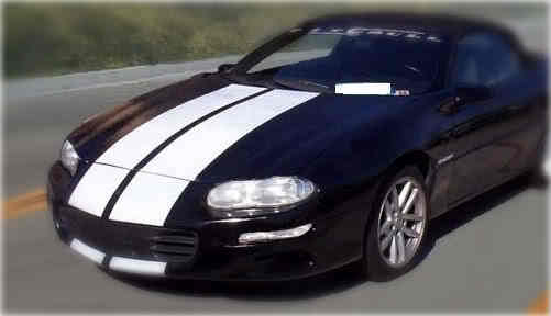10″ Plain Rally stripes stripe graphics decals fit ANY YEAR Chevy Camaro SS RS