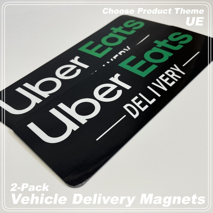 2-Pack Car Magnets for Gig Delivery Drivers FREE SHIPPING!