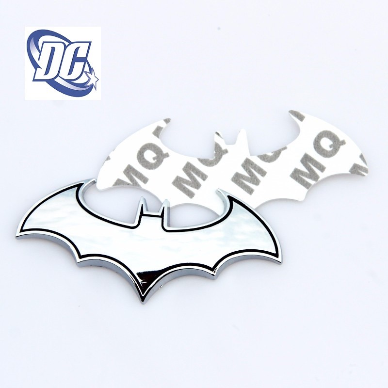 Batman Car Decal 3D Metal Auto Motorcycle Logo Laptop Decals black Chrome USA
