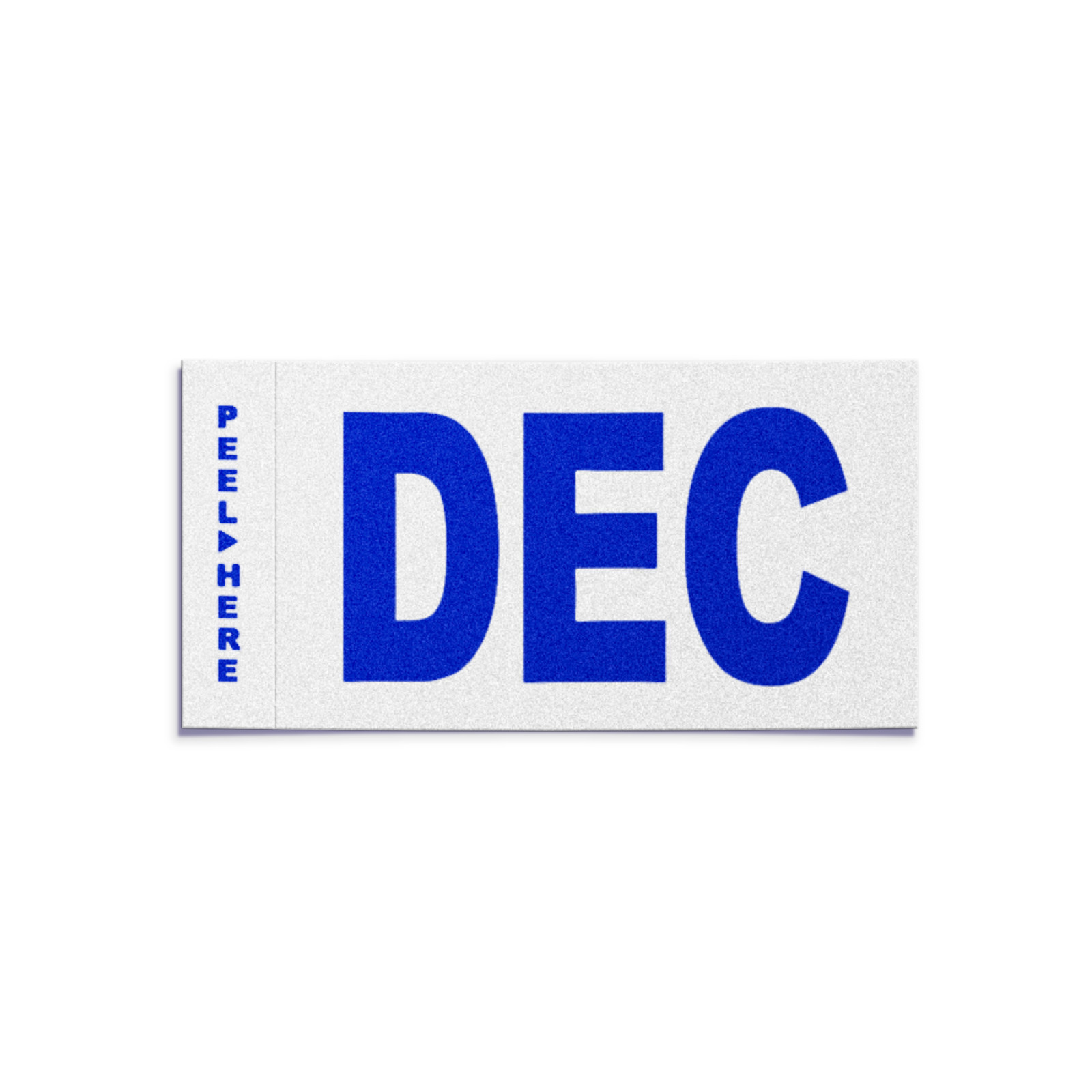 DECEMBER – California License Plate YOM Month Sticker – CA DMV Registration Tag