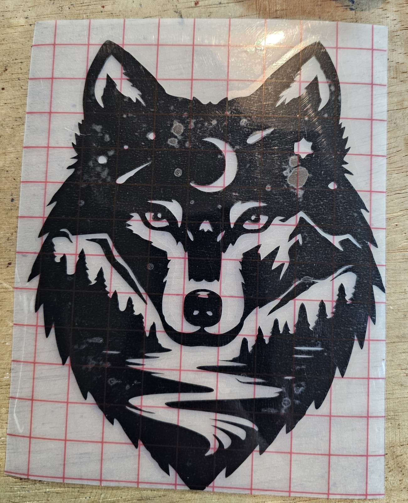 Wolf Decal 5″ x 6 1/2