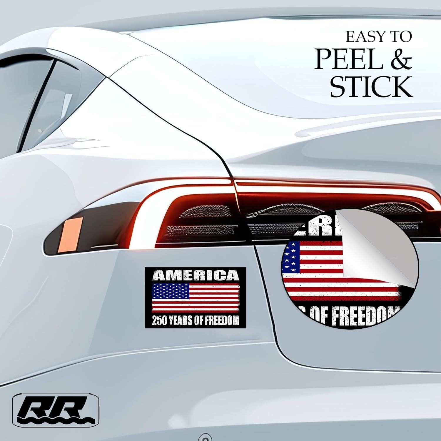 2026 Patriotic American Flag Bumper Sticker – Celebrate 250 of Freedom
