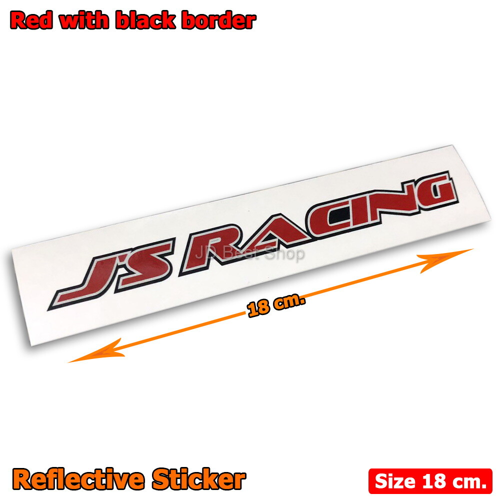 J’s Racing JDM Sticker Reflective Diecut Vinyl Style Japan All Car Racing Sports