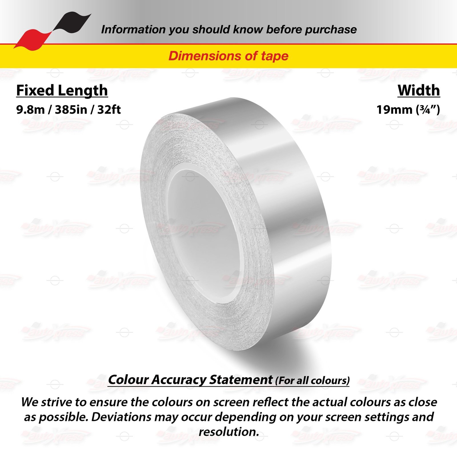 SILVER CHROME 19mm 3/4″ PIN STRIPE Car Striping Line TAPE Decal Vinyl Sticker