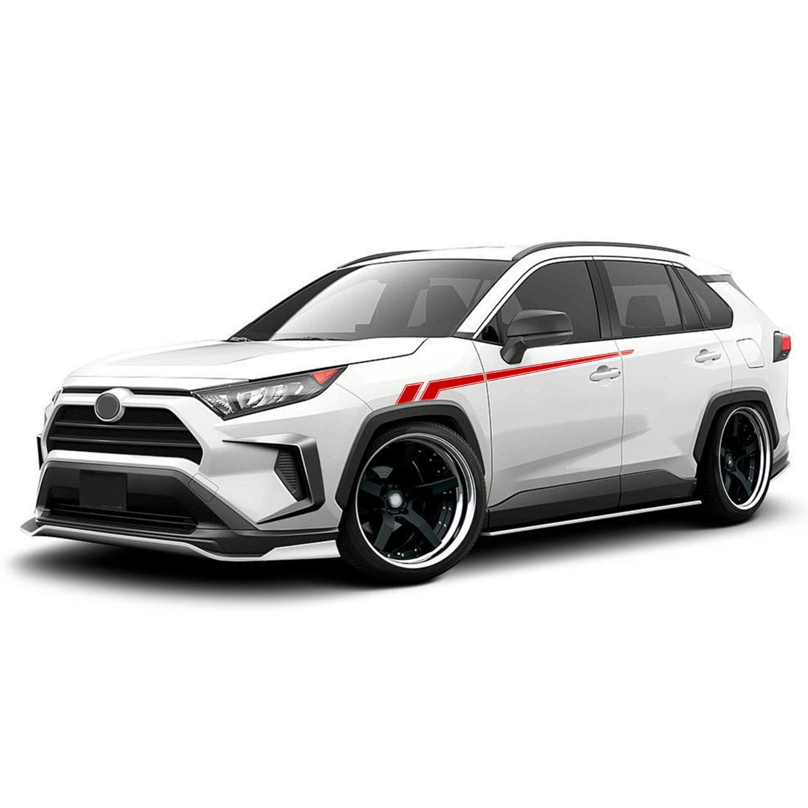 Front fender hockey stripes graphics stickers decal compatible with Toyota Rav4