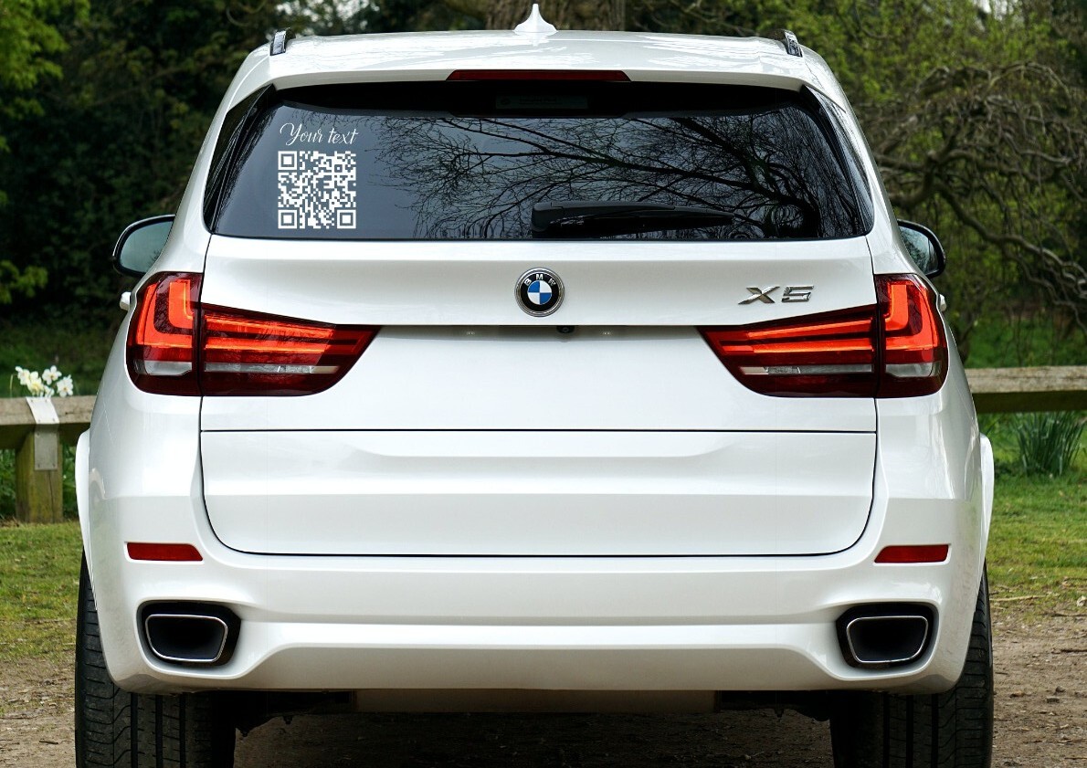Custom QR Code Vinyl Decal / Window Decal Sticker/ Custom QR Code