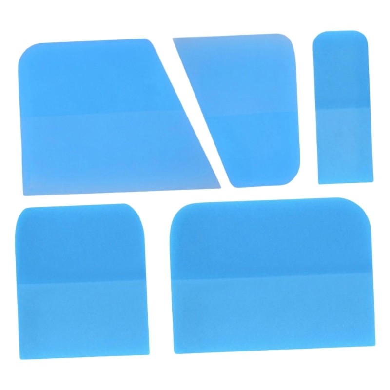 Set Of 5 TPU Squeegees Vehicle Maintenance for Easy Car Film Application & Care
