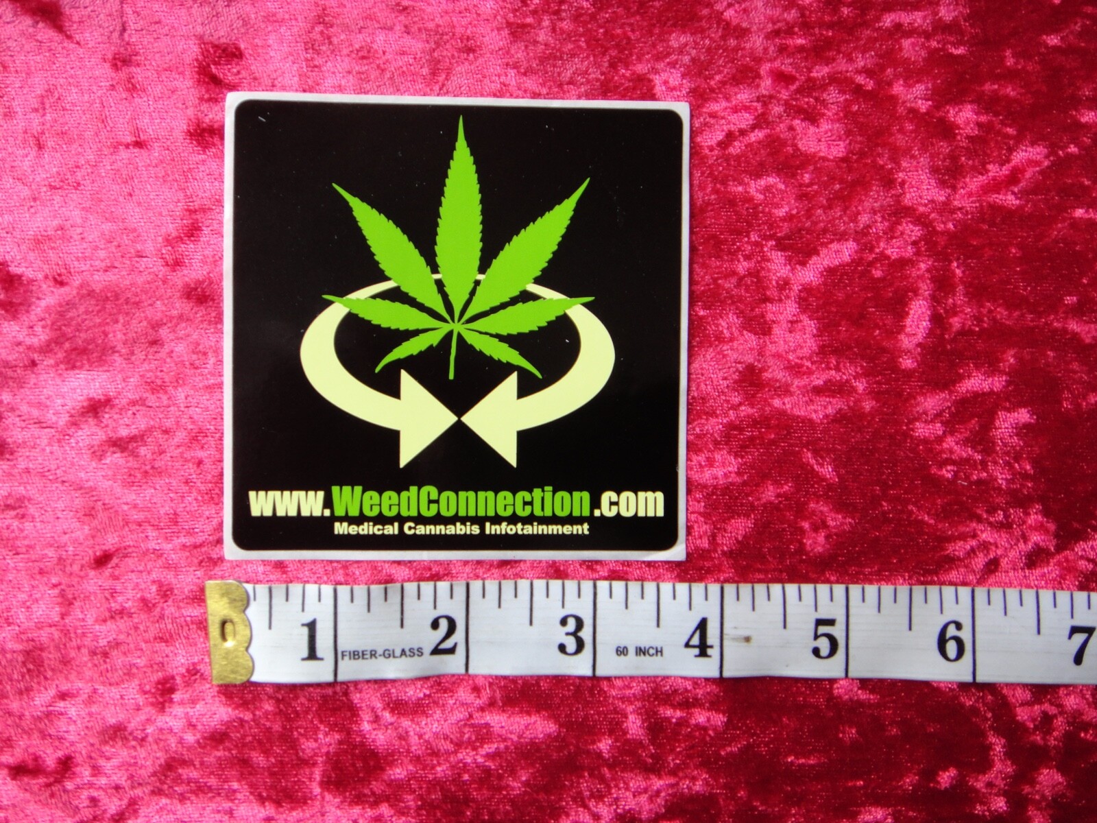 WEED CONNECTION CANNABIS 420 MARIJUANA STICKER HIP HOP 420 MEMORABILIA