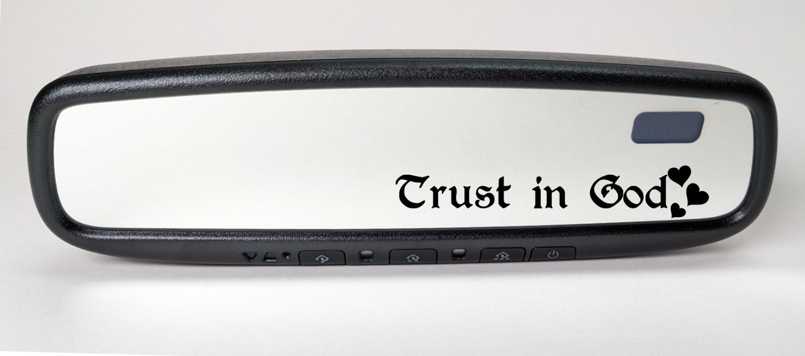 2pcs Trust in God Heart Mirror Decal Sticker Vinyl Truck Window Car New
