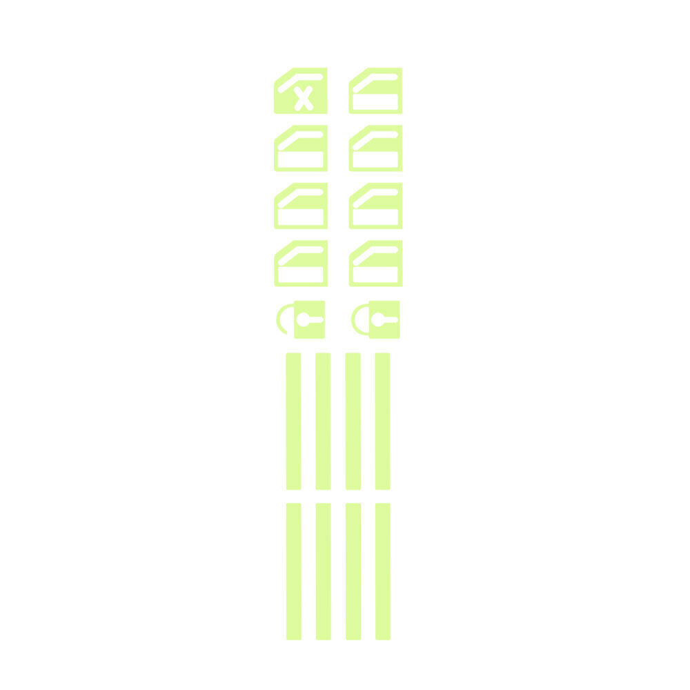 Luminous Car Sticker Car Door Window Switch Sticker Night Safety Accessories