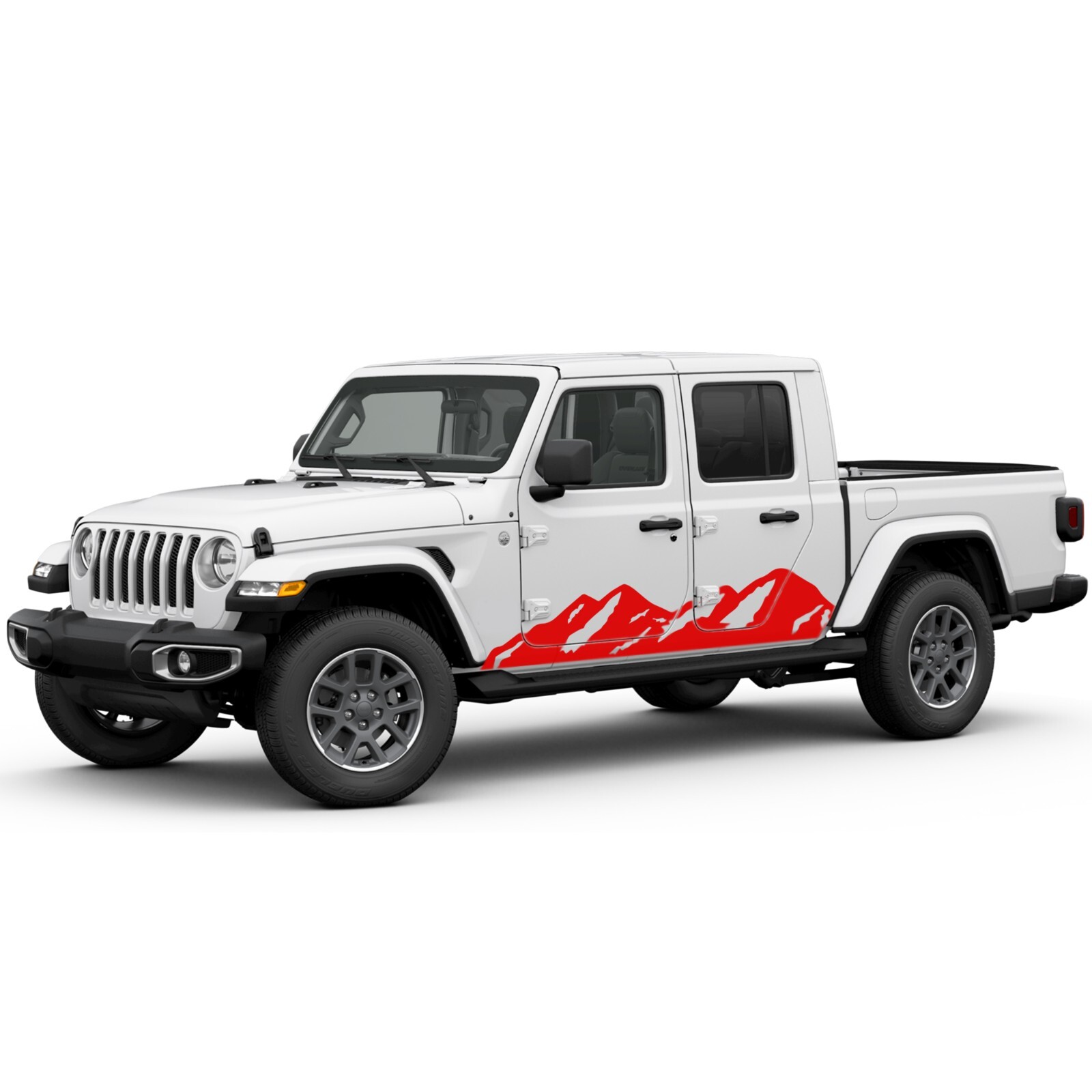 Side door mountains graphics stickers decal compatible with Jeep Gladiator