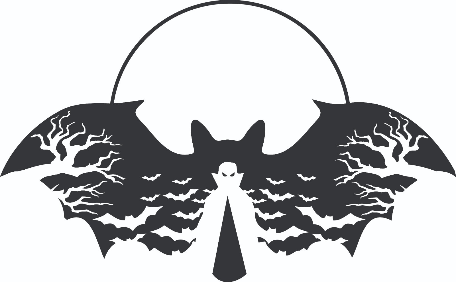 Vampire / Moon / Bats Decal ~ FREE SHIPPING ~ BONUS DECAL INCLUDED / Halloween