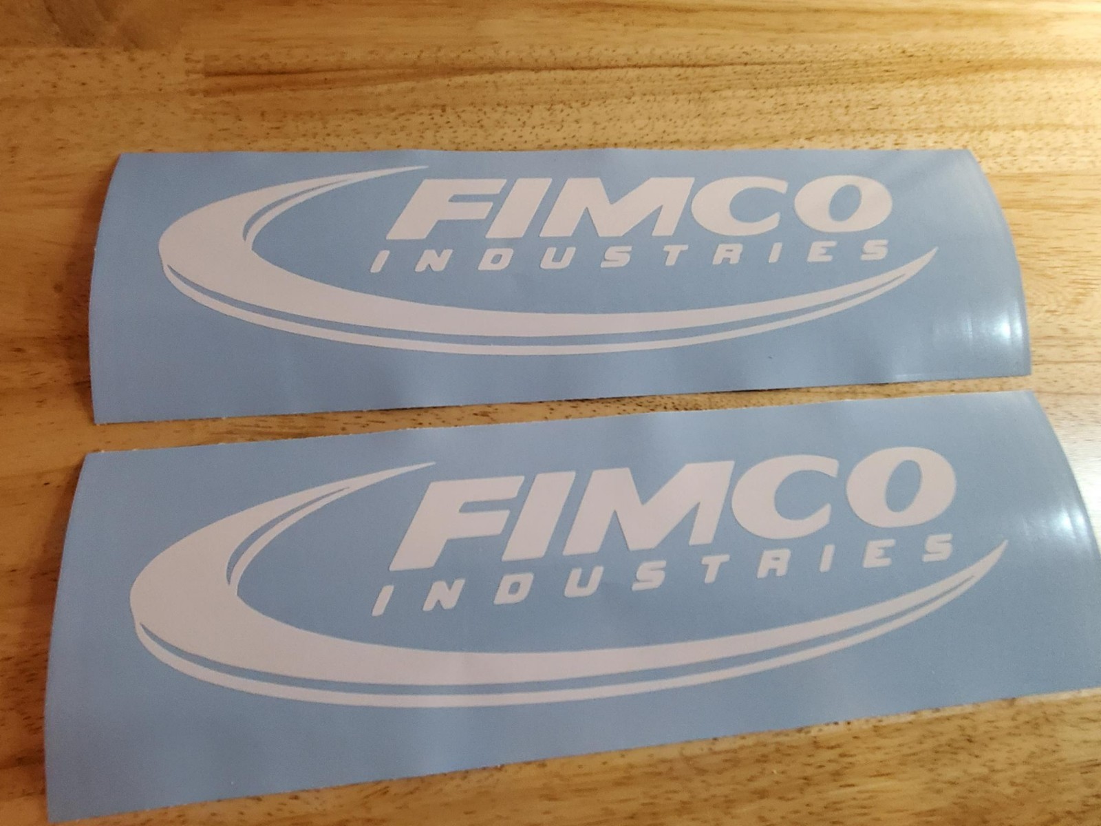 fimco sprayer DECALS STICKERS GLOSS white 8×2.2 (2) FAST USA