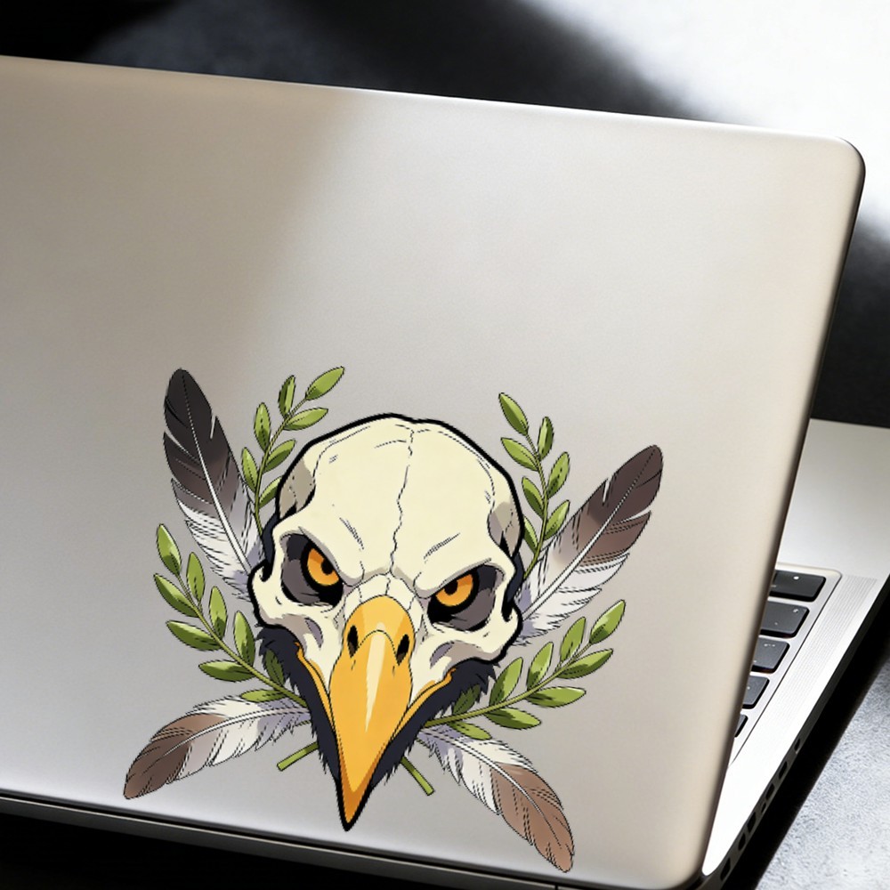 Animal Skull Stickers Vinyl Waterproof Customizable for Window Laptop Motorcycle