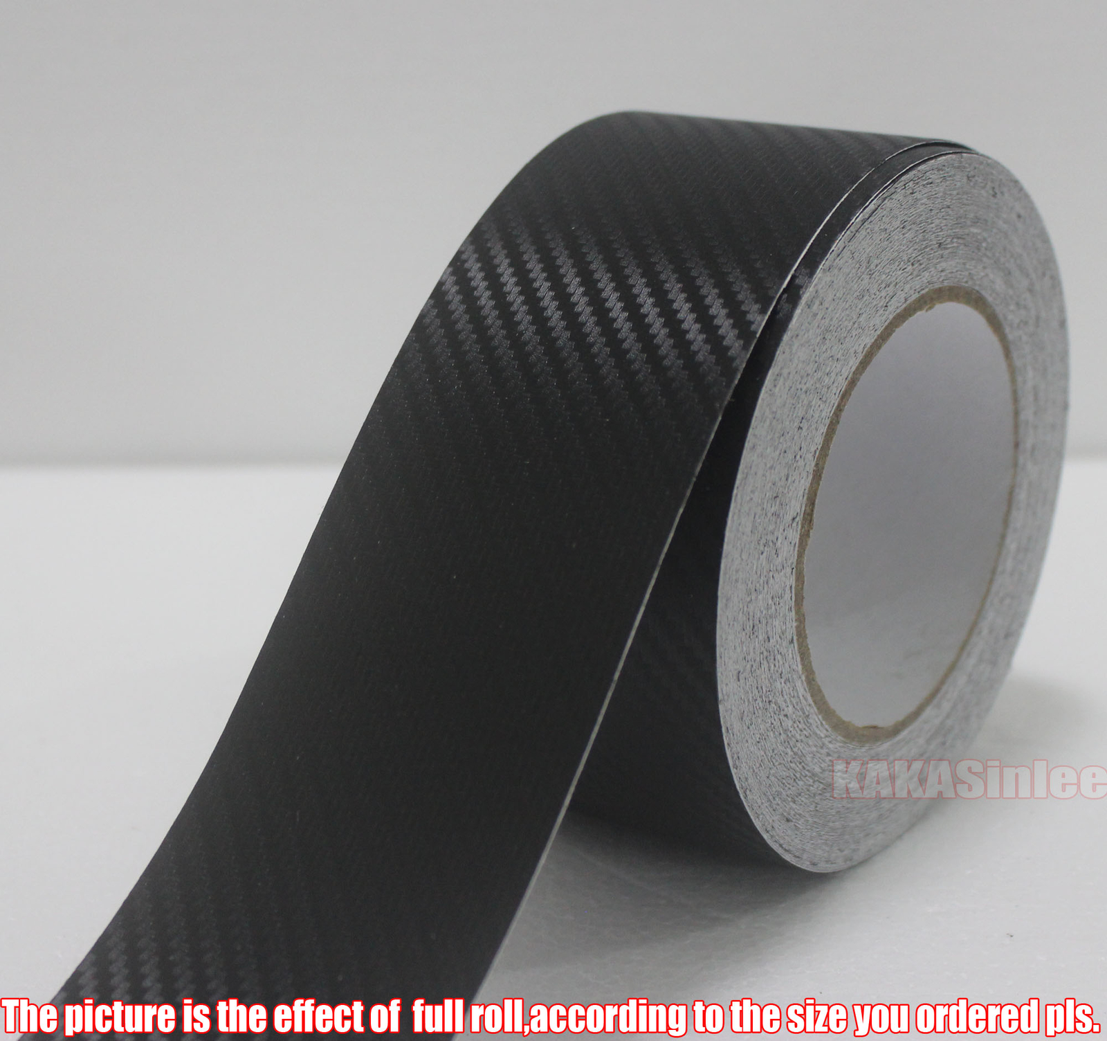 Multi-function – 2inch Wide Black 3D Carbon Fiber Vinyl Tape Wrap Sticker – CF