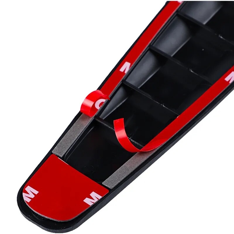 Car Front Rear Corner Bumper Guard Protector Anti-collision Strip Carbon Fiber