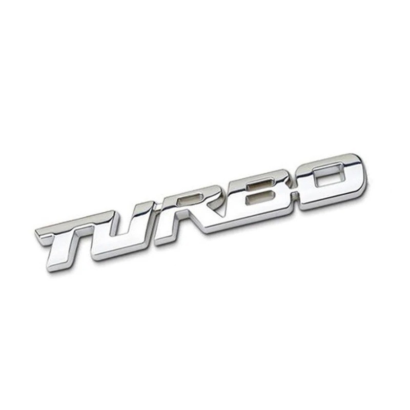 Car Sticker Turbocharged Turbo Metal Alloy 3D Badge Car Modification Accessories