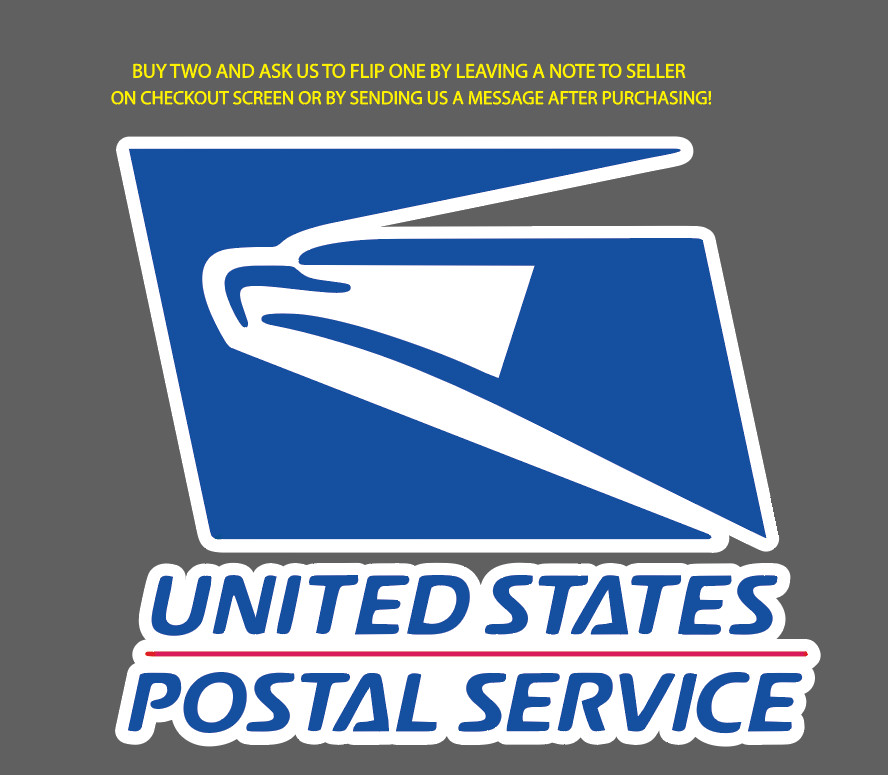 USPS Bird Text Holographic Vinyl Decal United States Postal Service SHINY Decal