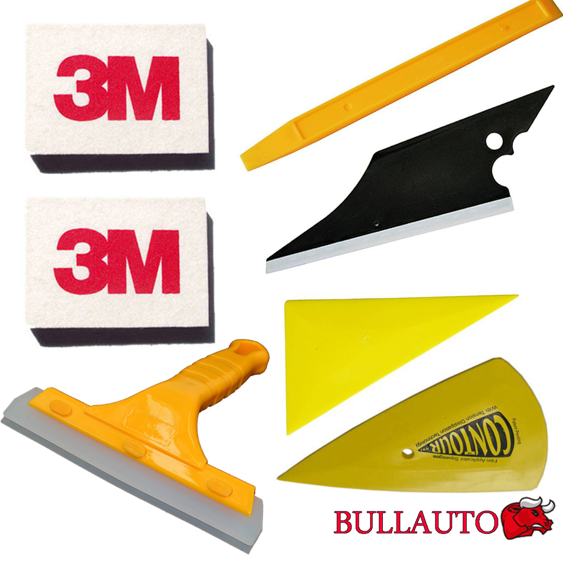 7x Car Window Tint Tools Kit for Auto Film Tinting Squeegee Scraper Home Tint