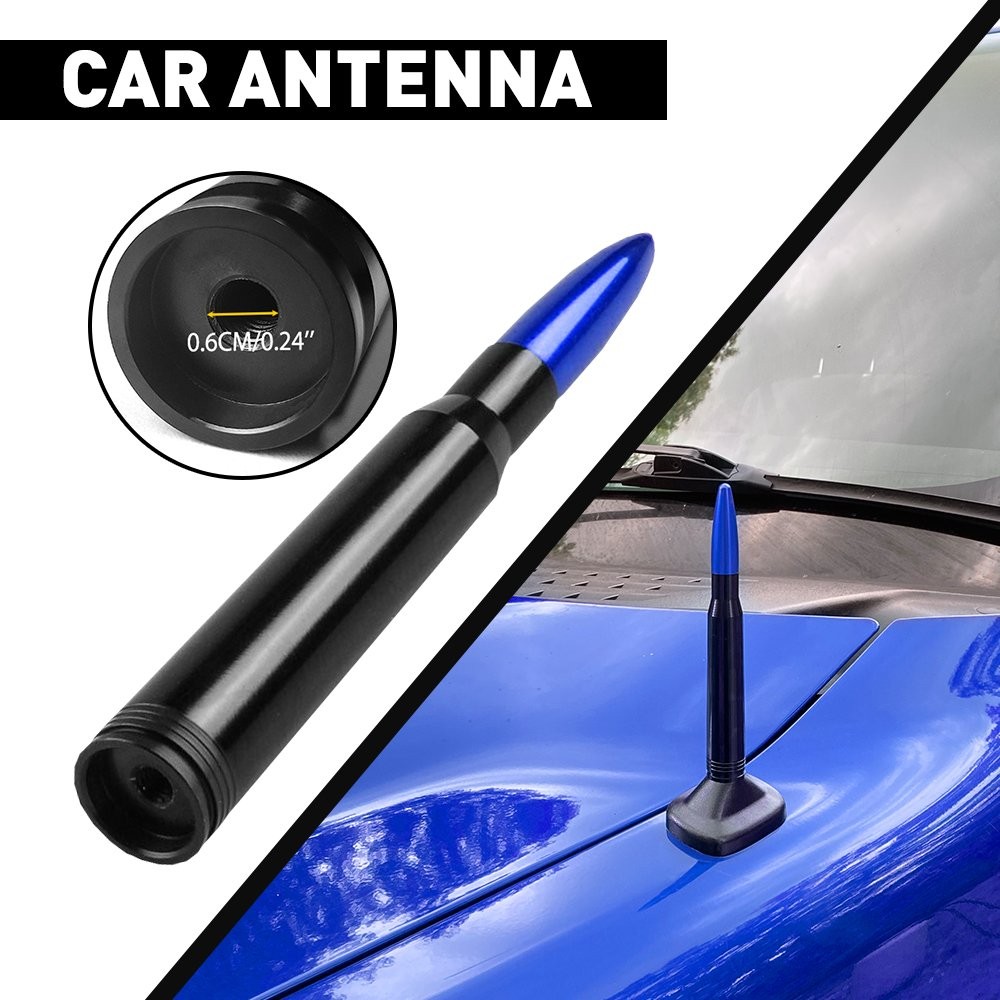 Bullet Antenna Mast Power For Motorcycles Cars Street Rods Classics Boat M