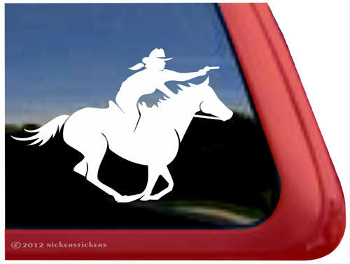 Mounted Shooting Decal (Female Rider)