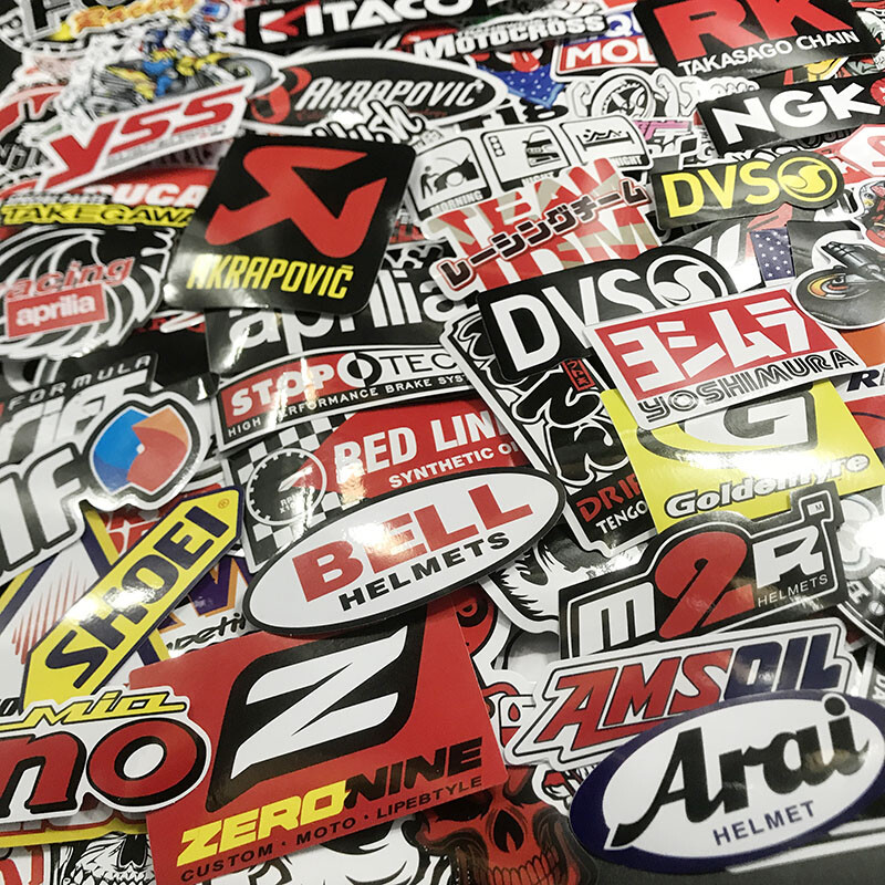 220PCS Vinyl JDM Stickers Pack Car Motorcycle Racing Motocross Helmet Decals Lot