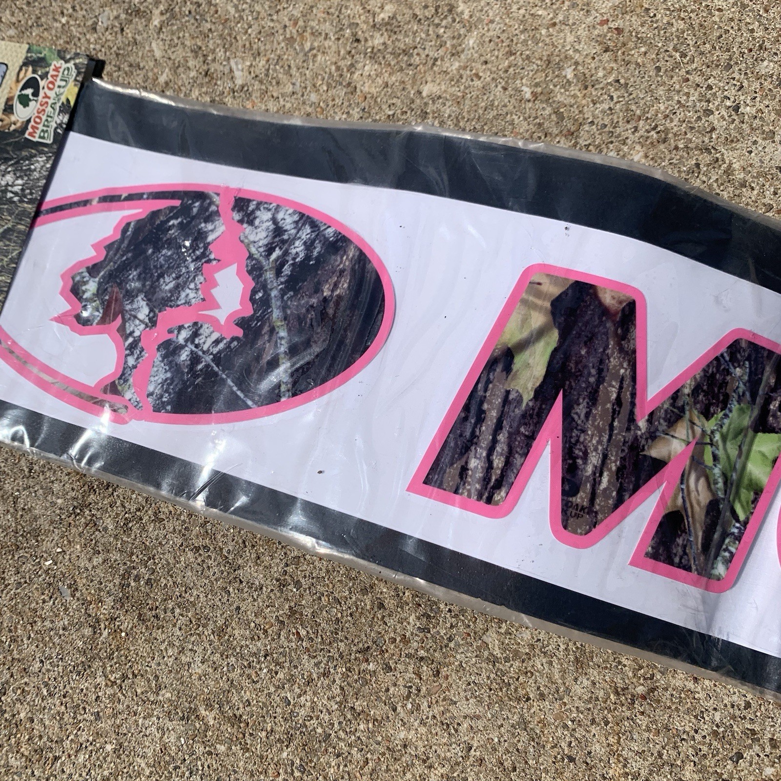 MOSSY OAK PINK & CAMO Truck Car WINDSHIELD Decal STICKER HUNTING CAMOUFLAGE