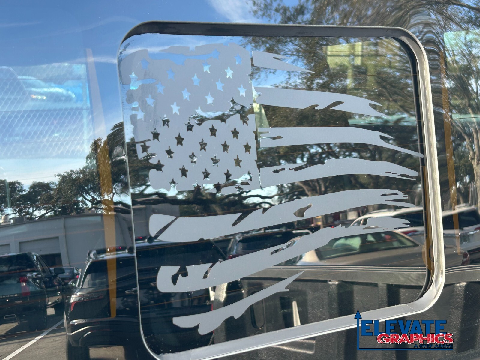 For Ford F150 Graphics Rear Window Flag Stickers Stripes Vinyl Decals 2009-2026