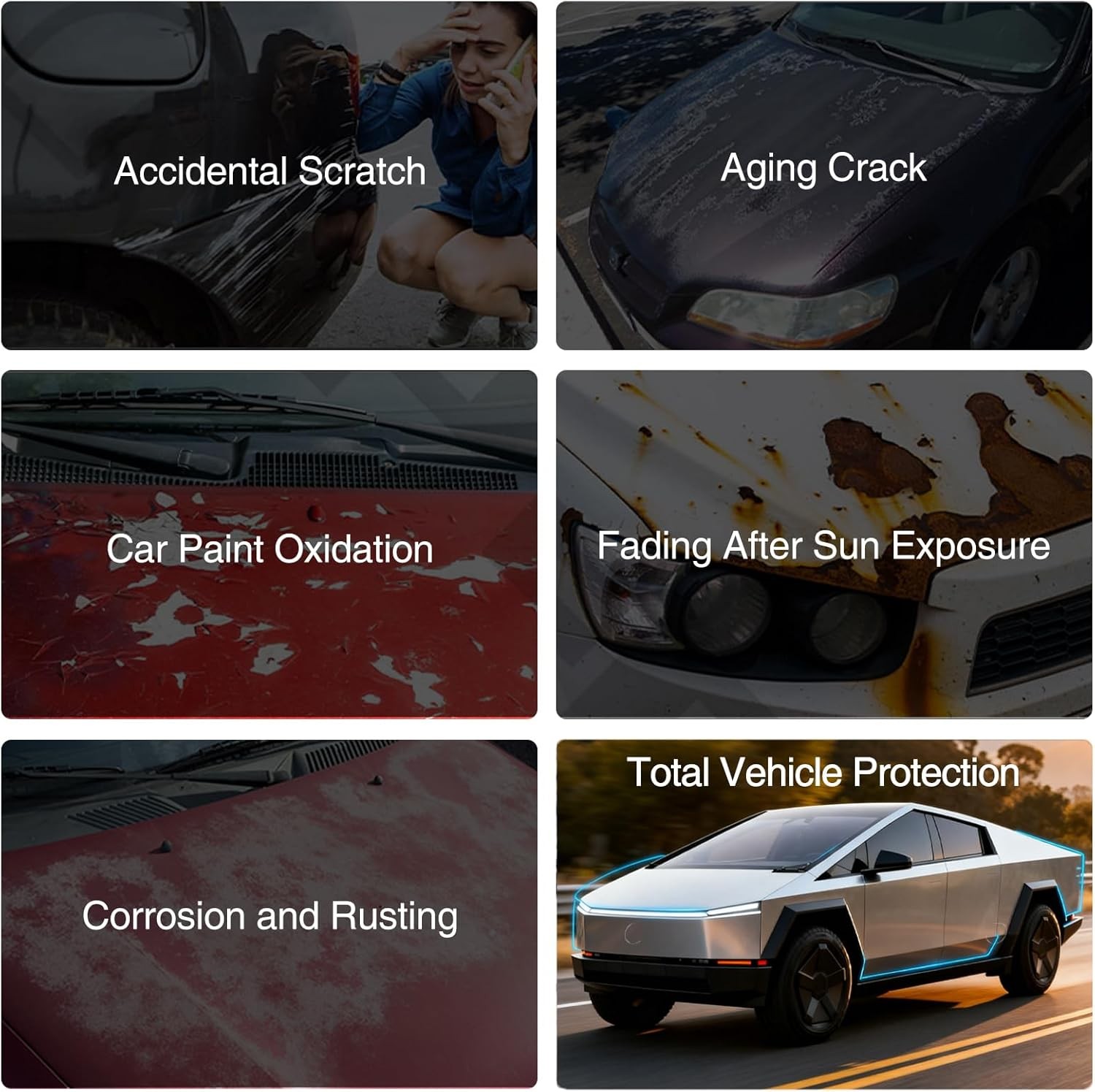 Cybertruck Precut PPF Paint Protection Color Change Kit – Gloss Tarragon Green